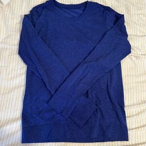 lululemon athletica Long Sleeve Tee in Royal Blue, hip length
